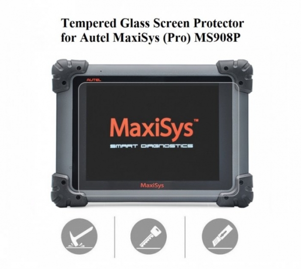 Tempered Glass Screen Protector for Autel MaxiSys MS908 MS908Pro - Click Image to Close